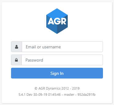 log-in-screen