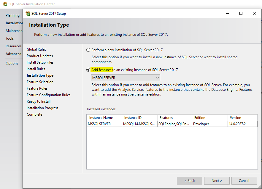 Installation Type