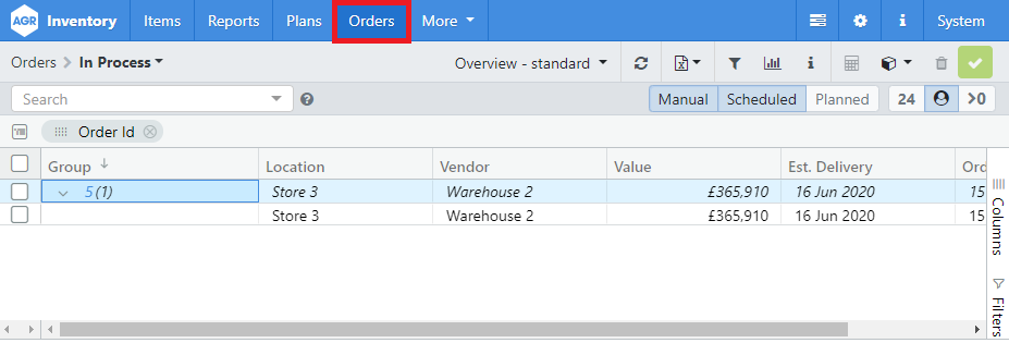 orders