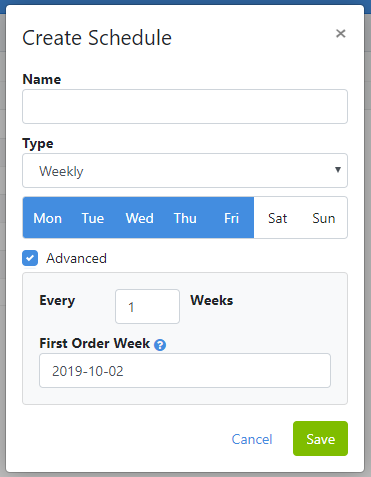 create-schedule